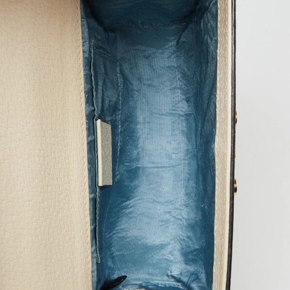 Gucci White Leather Star/Bee Small Padlock Crossbody Bag - Picture 10 of 11